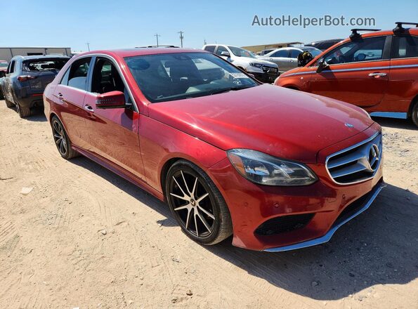 WDDHF5KB9GB256994 2016 MERCEDES-BENZ E Red 
