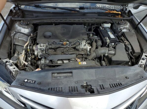 4T1B11HK9KU690727 2019 TOYOTA CAMRY Silver ძრავის განყოფილების ხედი