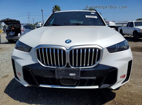 5UX43EU0XR9T61291 2024 BMW X5 White Հետևի տեսք