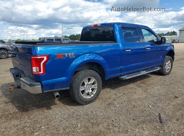 1FTFW1EG3HFC68053 2017 FORD F150 Blue Delantero derecho