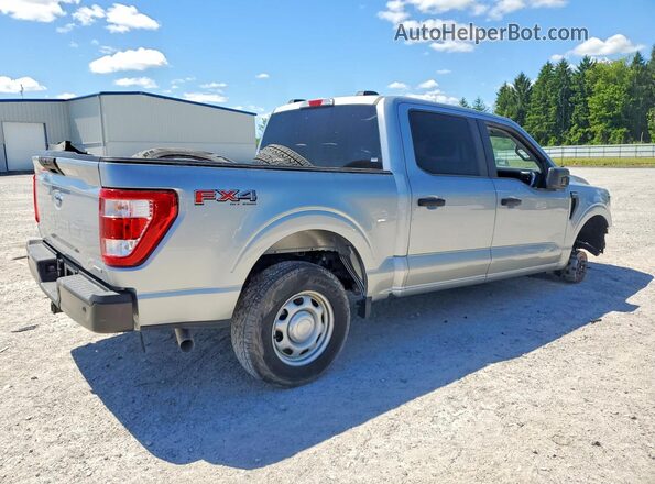 1FTEW1EPXPKE96116 2023 FORD F150 Серебряный Передняя правая четверть