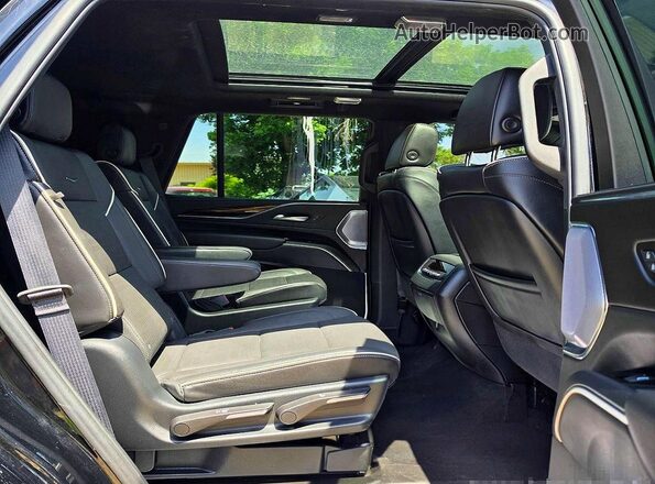 1GYS4CKL6PR510374 2023 CADILLAC ESCALADE Black წინა სალონის ხედი