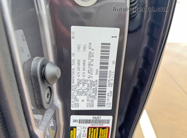5TFMA5DB6RX134104 2024 TOYOTA TUNDRA Gray 