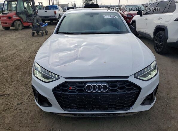 WAUB4AF45MA006953 2021 AUDI S4 White 