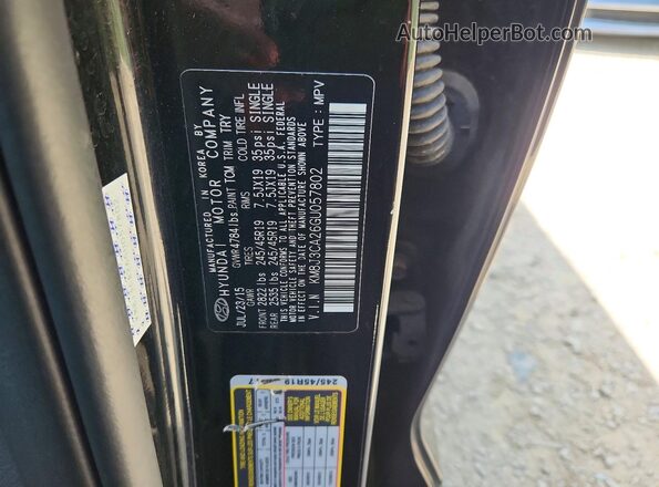 KM8J3CA26GU057802 2016 HYUNDAI TUCSON Gray 