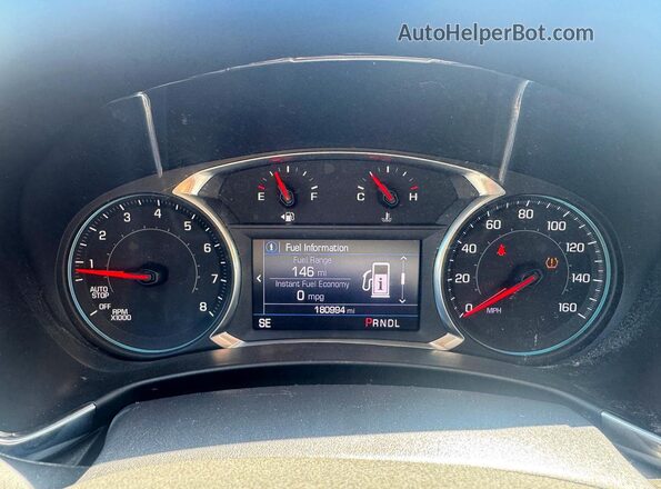 3GNAXUEV4KL254562 2019 CHEVROLET EQUINOX Blue Вид щитка приладів