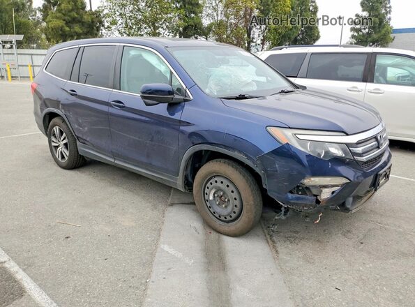 5FNYF5H39GB014133 2016 HONDA PILOT Синий Вид спереди