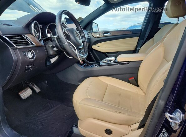 4JGED6EB0KA134832 2019 MERCEDES-BENZ GLE Blue Вид панелі приладів