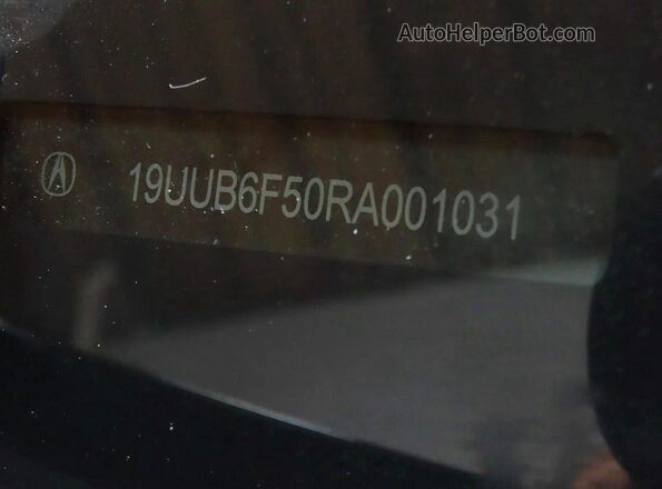 19UUB6F50RA001031 2024 ACURA TLX Black Вид задньої частини салону