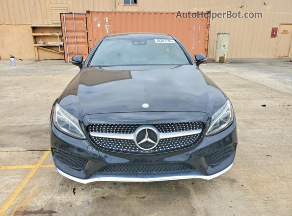 WDDWJ4JB2HF360545 2017 MERCEDES-BENZ C Black Widok z tyłu