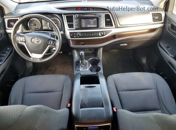 5TDZZRFH9KS296411 2019 TOYOTA HIGHLANDER Red Instrument cluster view
