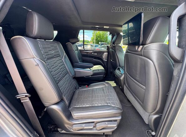 1GYS4DKL1MR346498 2021 CADILLAC ESCALADE Gray Widok z tyłu