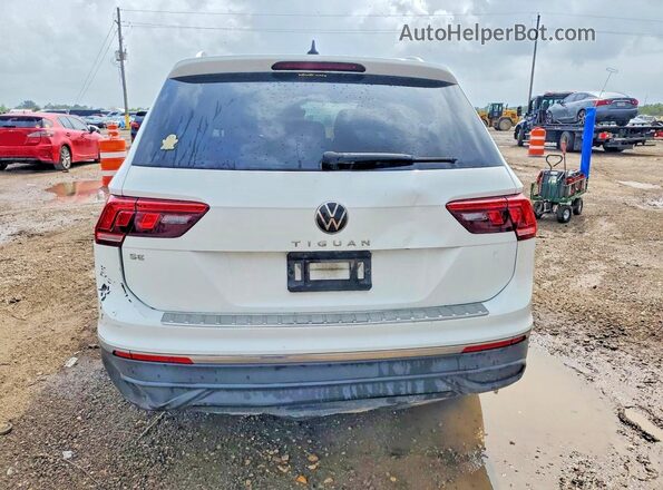 3VV3B7AXXNM122687 2022 VOLKSWAGEN TIGUAN White Вид панелі приладів