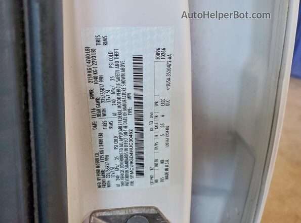 1FMCU9GD4HUC30462 2017 FORD ESCAPE White 