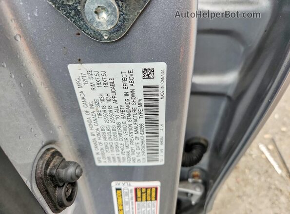 2HKRW2H8XJH620998 2018 HONDA CR-V Gray 