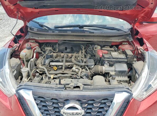 3N1CP5CU4JL505387 2018 NISSAN KICKS Red Widok naklejki z numerem VIN