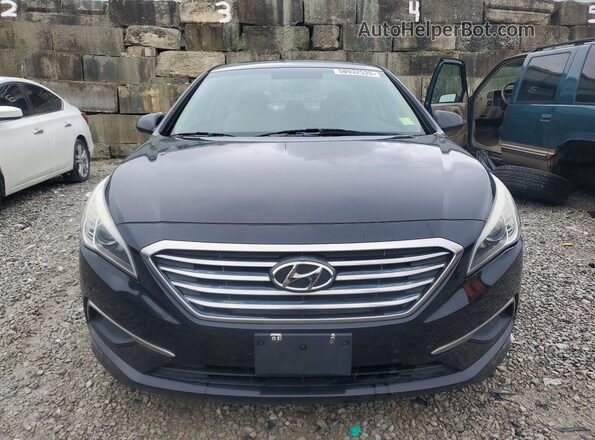5NPE24AF1GH389741 2016 HYUNDAI SONATA Black Հետևի տեսք