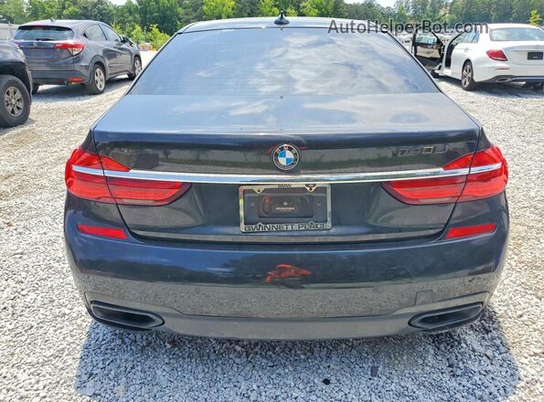 WBA7E2C52HG740376 2017 BMW 7 SERIES Black წინა სალონის ხედი
