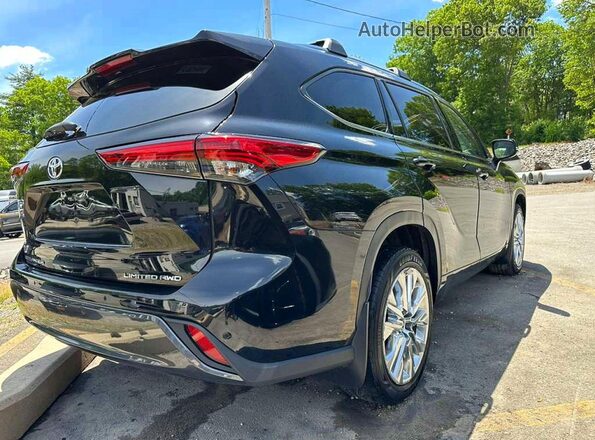 5TDKDRBH4PS001390 2023 TOYOTA HIGHLANDER Black Front right