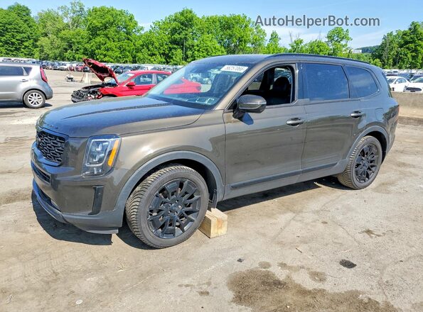 5XYP5DHC5MG141118 2021 KIA TELLURIDE Коричневый Задняя левая четверть