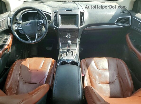 2FMPK4K92HBB12056 2017 FORD EDGE Серый Вид щитка приборов