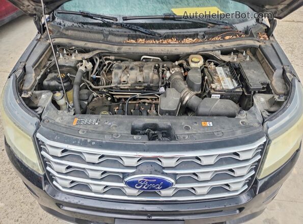 1FM5K7F81GGC85794 2016 FORD EXPLORER Black Widok komory silnika