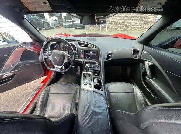 1G1YS2D66H5606157 2017 CHEVROLET CORVETTE Red უკანა სავარძლების ხედი