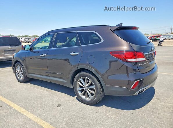 KM8SMDHF7HU176220 2017 HYUNDAI SANTA Brown Trasero derecho