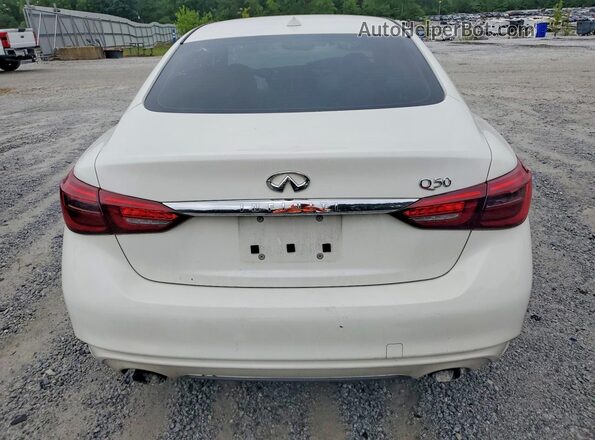 JN1EV7AP5JM364911 2018 INFINITI Q50 White Սալոնի դիմացի տեսք