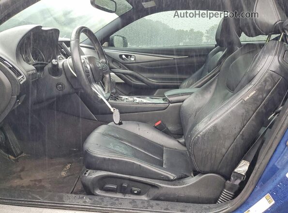 JN1EV7EL6HM552001 2017 INFINITI Q60 Синий Вид панели приборов