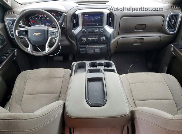 1GCRYDEDXKZ371362 2019 CHEVROLET SILVERADO Белый Вид щитка приборов