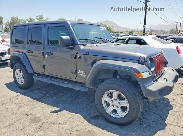 1C4HJXDNXJW145348 2018 JEEP WRANGLER Gray 