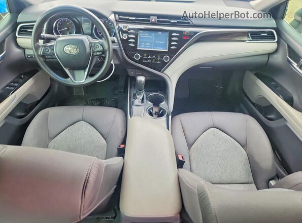 4T1B11HK5JU074019 2018 TOYOTA CAMRY White Вид щитка приладів