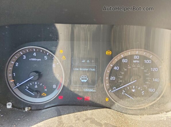 KM8J33A2XGU112140 2016 HYUNDAI TUCSON Orange უკანა სავარძლების ხედი