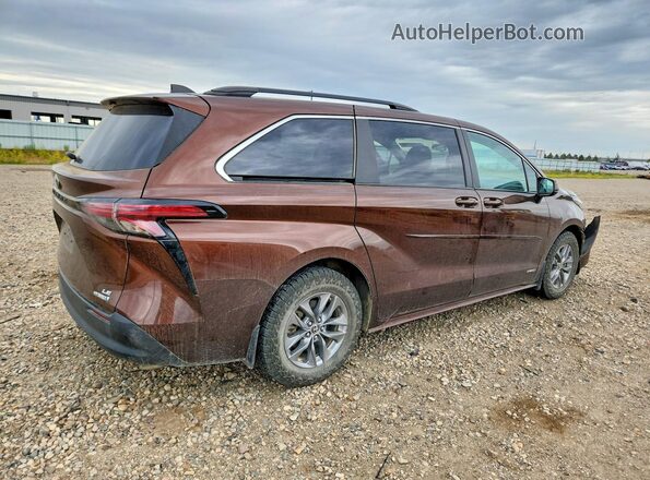 5TDKRKEC7MS023033 2021 TOYOTA SIENNA Brown 