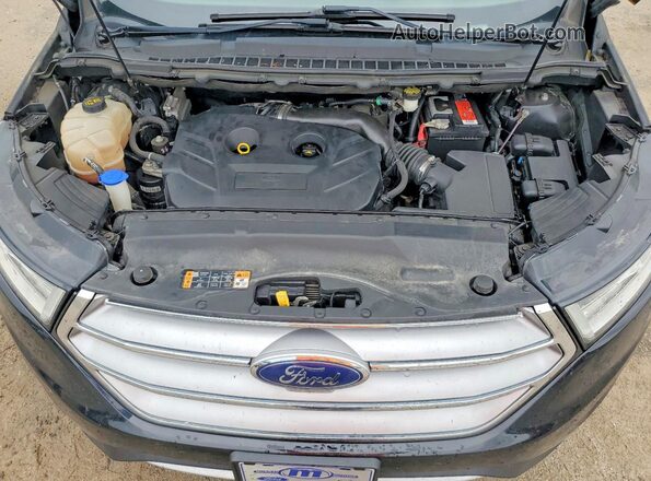 2FMPK4K92HBB18763 2017 FORD EDGE Black Vista de la etiqueta del VIN