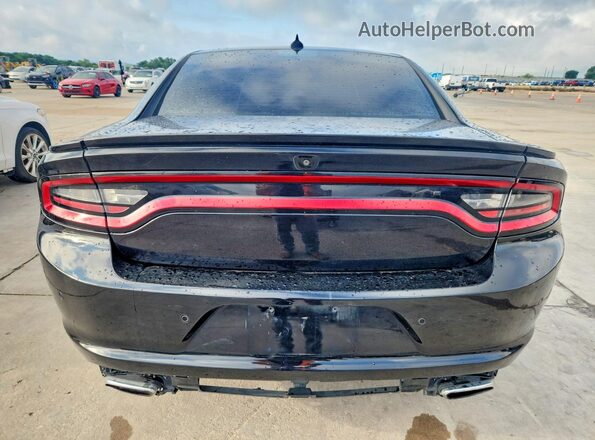 2C3CDXCT3JH133434 2018 DODGE CHARGER Black Սալոնի դիմացի տեսք