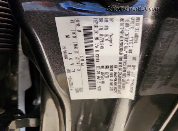 1FADP3K29HL262757 2017 FORD FOCUS Gray Widok naklejki z numerem VIN