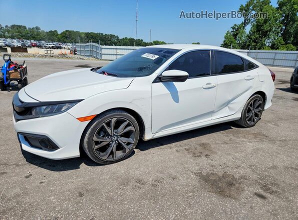 2HGFC2F83MH559619 2021 HONDA CIVIC Белый Задняя левая четверть