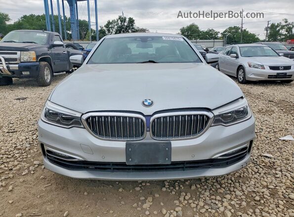 WBAJE7C35HG889320 2017 BMW 5 SERIES Silver უკანა ხედი