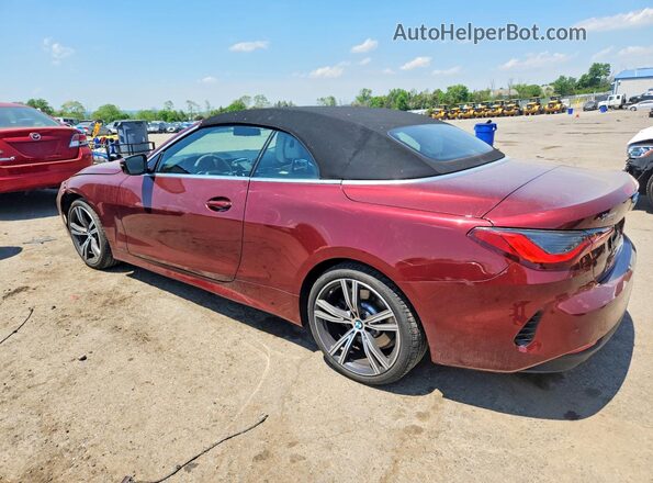 WBA23AT08NCK16652 2022 BMW 4 SERIES Бордовый Задняя правая четверть
