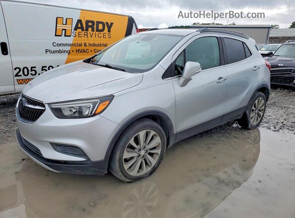 KL4CJASB4KB716187 2019 BUICK ENCORE Silver Trasero izquierdo