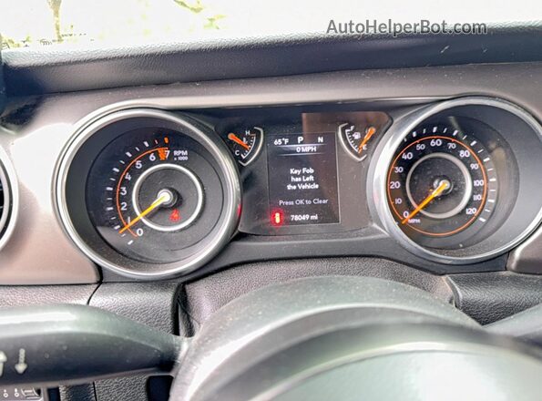 1C4HJXDG8JW171528 2018 JEEP WRANGLER Gray Սարքավորումների վահանակի տեսք