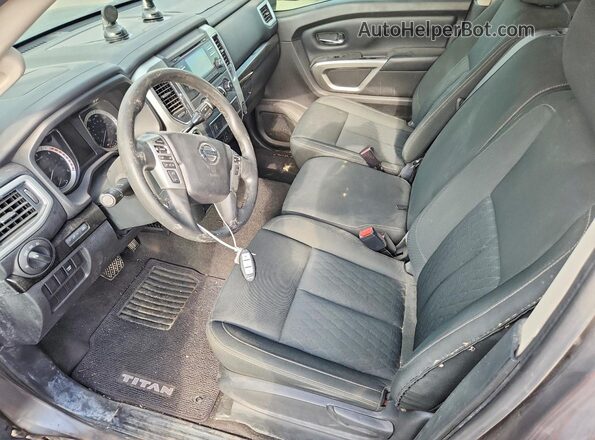 1N6BA1F14HN516885 2017 NISSAN TITAN Gray წინა პანელის ხედი