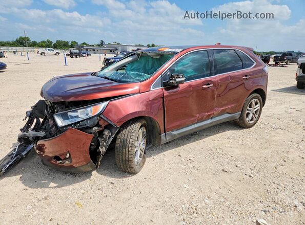 2FMPK3K97GBB93872 2016 FORD EDGE Красный Задняя левая четверть
