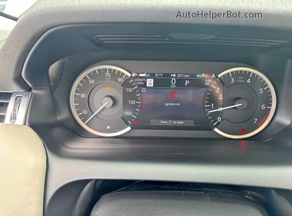 SALCJ2FX6PH919709 2023 LAND ROVER DISCOVERY Two Tone Vista del cuadro de instrumentos