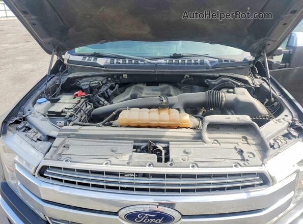 1FTFW1EG8JKE52224 2018 FORD F150 Black Vista del compartimento del motor