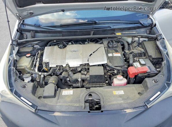 JTDKARFU2G3003169 2016 TOYOTA PRIUS Серебряный Вид подкапотного пространства
