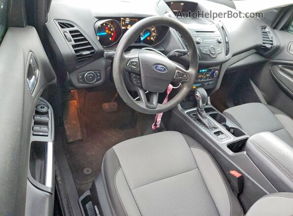 1FMCU9GD3JUB87299 2018 FORD ESCAPE Black ხელსაწყოთა პანელის ხედი