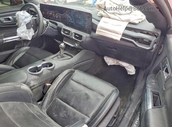 1FA6P8CF8R5400463 2024 FORD MUSTANG Red Widok zestawu wskaźników